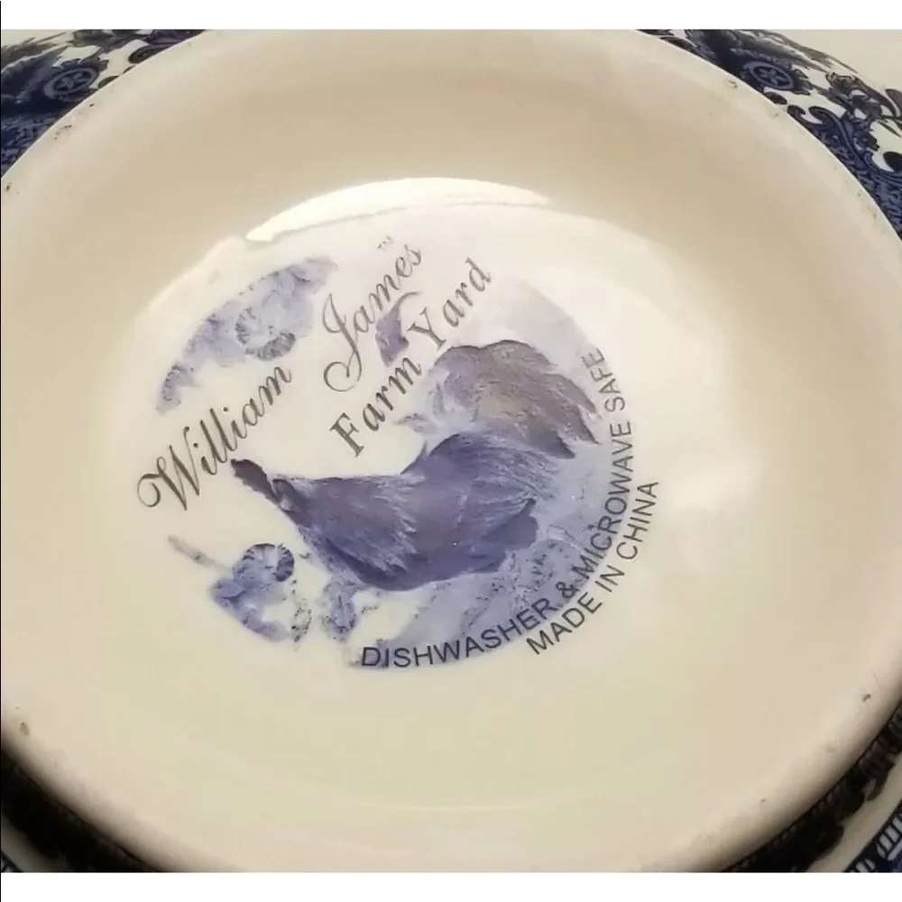 Vintage William James Farm Yard 3 Piece Serving Bowl Set